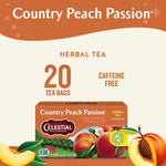 Celestial Seasonings Country Peach Passion Herbal Tea, 20 Tea Bags Box, Pack of 6