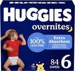 Huggies Overnites Size 5 Overnight Diapers, 50 Ct, 27+ lbs, Disney Designs
