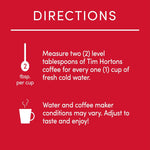 Tim Hortons Original Blend, Medium Roast Ground Coffee, 48 Oz Canister