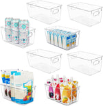 Clear Pantry Organizer Bins for Kitchen and Bathroom Storage