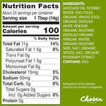 Chosen Foods 100% Avocado Oil-Based Classic Mayonnaise, Gluten-Free, Low-Carb, Keto Diet Friendly, 12 fl oz