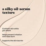 eos cashmere shave oil, 6 fl oz, shea butter, glycerin, vegan, fresh & cozy, razor burn prevention