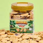 ChocZero Animal Crackers, Sugar Free Cinnamon Cookies, Gluten Free, Keto Friendly, High Fiber, 12 oz Tub