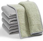 JOYMOOP 18 Pack Microfiber Cleaning Cloth, Kitchen Towels for Dish Drying Washing, Absorbent Streak Free Lint Free Rags for Cleaning, Reusable and Washable Towels - 10" x 10"