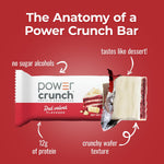 Power Crunch Protein Energy Wafer Bars, Red Velvet, 12 Count