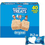 Rice Krispies Original Crispy Marshmallow Snack Bars, 31.2oz Box, 40 Bars, Ready-to-Enjoy Treats
