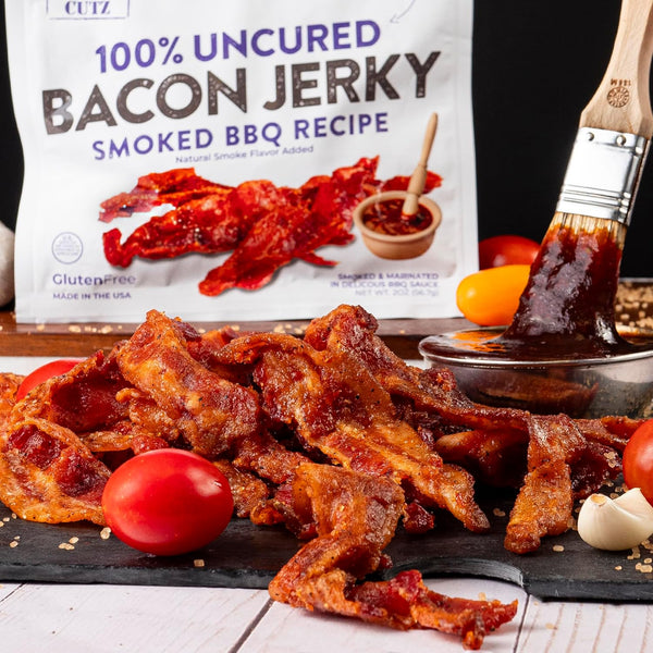Bacon Jerky Variety Pack with 5 Flavors and Up to 24g Protein Per Bag