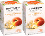 Bigelow Ginger Peach Herbal Tea, 108 Tea Bags, 6 Pack, Individually Wrapped
