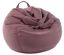 lpmoera corduroy stuffed animal storage bean bag chair cover for kids and adults pets