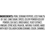 Duke's Pork Hot & Spicy Smoked Shorty Sausages, 16 oz, Gluten-Free Meat Snack