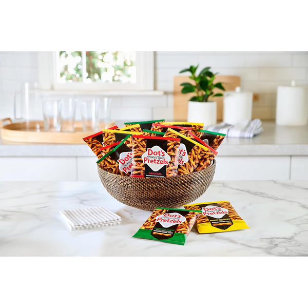 Dot's Homestyle Pretzels Variety Pack, 18 Count, 1oz Individually Sized Bags