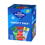 Blue Diamond Almonds Snack Variety Pack, 24 Count, 0.75 oz Individual Gluten Free Packs, Kids, Office, School, On-the-go