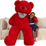 MaoGoLan Giant Teddy Bear 4 Feet,Adorable and Cuddly Big Bear Stuffed Animal 47", Classic Teddy Bear Plush Gift Decoration for Baby Shower,Party,Birthday,Valentines Day,Tan