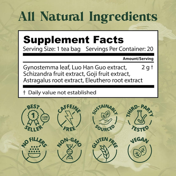 Dragon Herbs Spring Dragon Longevity Tea - Adaptogenic Herbal Tea Blend