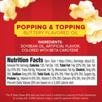 Orville Redenbacher's Popcorn Oil, Butter Flavor, 16 fl oz, Pack of 6
