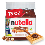 Nutella Creamy Chocolate Hazelnut Spread, 13oz Jar for Breakfast & Desserts