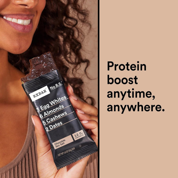 RXBAR Protein Bars, 12 Count, 22oz Box, Chocolate Sea Salt