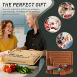 Bamboo Cutting Board Set with Non-Slip Feet and Juice Groove Chopping Boards