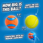 chuckit ultra ball dog toy - medium bouncy fetch balls for dogs 20-60 lbs - made from durable rubber