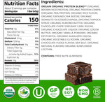 Orgain Organic Vegan Protein Bars, Chocolate Brownie, 10g Plant Based Protein, 12 Count