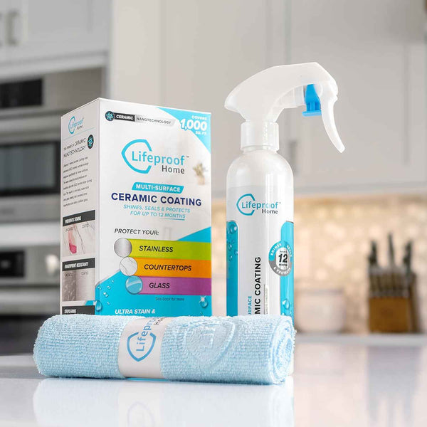 Lifeproof Ceramic Coating Spray Kit - 12-Ounce, Waterproof, Non-Toxic, Kitchen & Bath Surface Protector