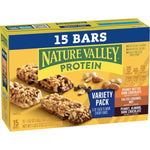 Nature Valley Protein Bars Variety Pack, 15 Count, 21.3 oz Box