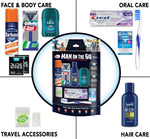 Convenience Kits International Men's 11 Piece Travel Kit with Oral Care and Grooming Essentials, Blue