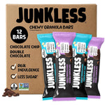 Junkless Classic Chewy Granola Bars Variety Pack Gluten-Free Non-GMO Lower Sugar