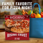 Digiorno Frozen Pizza, Rising Crust, Three Meat Pizza, Family Dinner