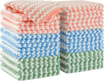 JOYMOOP 18 Pack Microfiber Cleaning Cloths, 10" x 10", Absorbent, Streak-Free, Lint-Free, Reusable, Washable for Kitchen