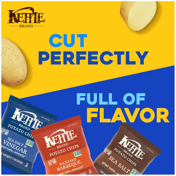 Kettle Brand Potato Chips Variety Pack, 20 Count, 1 Oz Bags