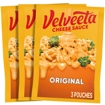 Velveeta Original Cheese Sauce Pouches, 3-Count Box with 4 oz Pouches