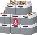 Large Closet Storage Baskets with Handles for Home Organization