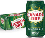 Canada Dry Ginger Ale Soda, 12 fl oz cans, 12 pack
