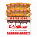 Mini flavored rice cakes in birthday cake flavor, 90 calories per bag, vegan and gluten free