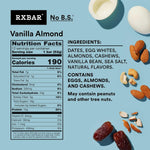 RXBAR Vanilla Almond Protein Bars, 12 Count, 22oz Box, Gluten Free, High Protein Snack