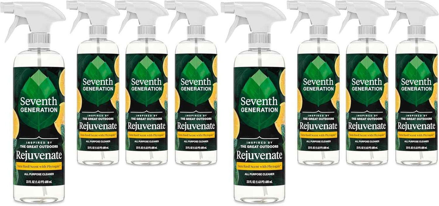 Seventh Generation All Purpose Cleaning Spray Surface Cleaner Lemon Chamomile scent Cuts Grease 23 oz, Pack of 4