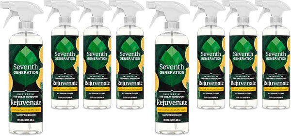 Seventh Generation All Purpose Cleaning Spray Surface Cleaner Lemon Chamomile scent Cuts Grease 23 oz, Pack of 4