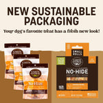 Earth Animal No Hide Chews for small dogs, 16-45 lbs, 6 count, chicken, rawhide free, long lasting