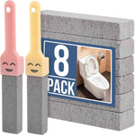 Navona 8-Pack Pumice Stone Scouring Sticks with Universal Handles - Powerful Bathroom, Kitchen, and Pool Cleaner