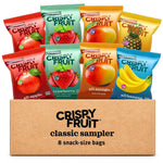 Crispy Green Classic Sampler, 8-count, Freeze-Dried Fruit Variety Pack, Single-Serve Bags