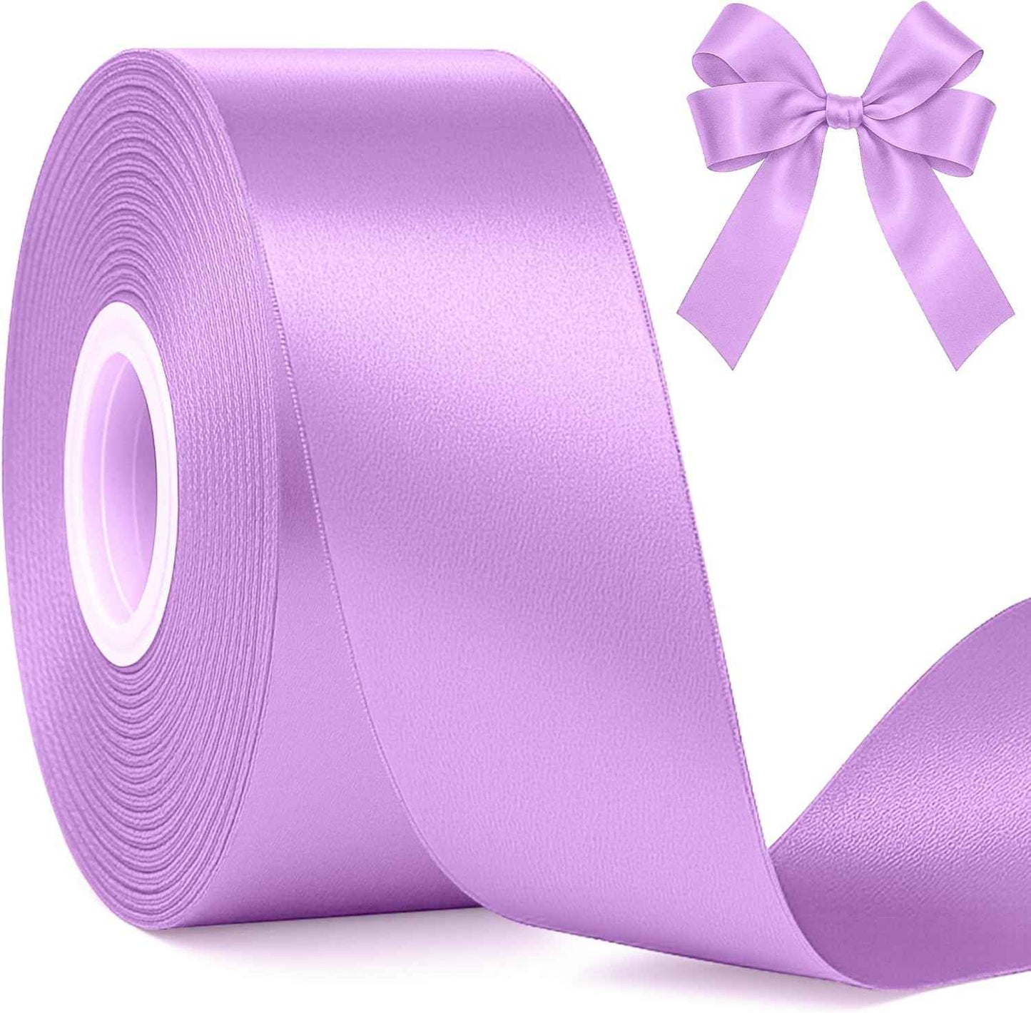 Fullive Red Ribbon 1 1/2 Inch, 30 Yards Red Ribbon for Gift Wrapping, Polyester Satin Christmas Ribbon for Wedding Xmas Tree Valentines Day Decorations DIY Bows Wrapping Bouquet Floral Arrangements