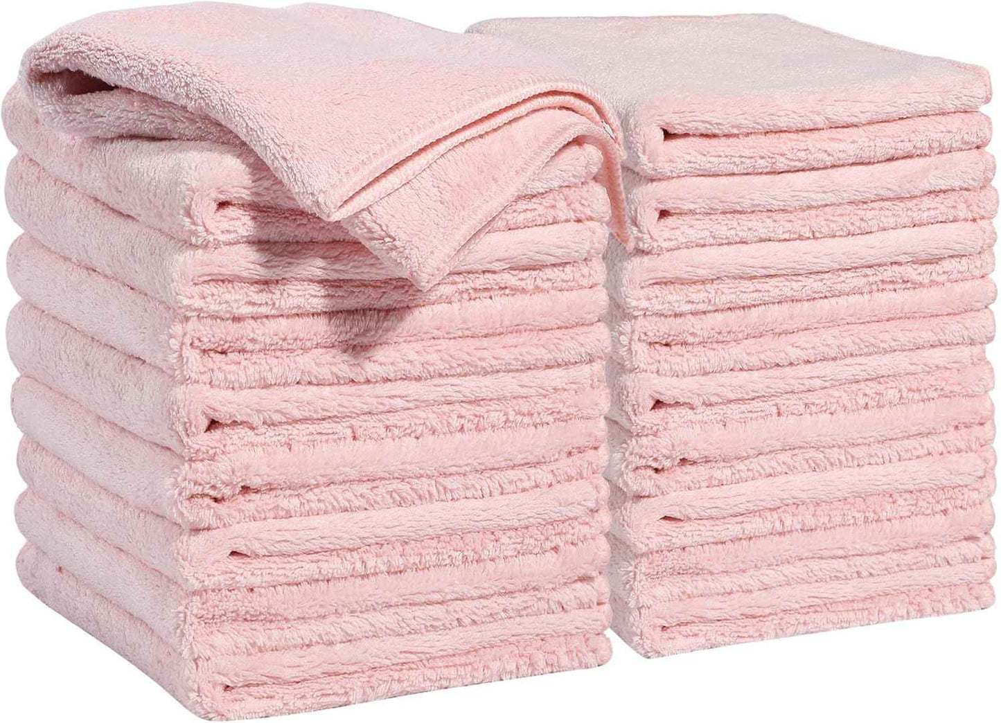 JOYMOOP 18 Pack Microfiber Cleaning Cloth, Kitchen Towels for Dish Drying Washing, Absorbent Streak Free Lint Free Rags for Cleaning, Reusable and Washable Towels - 10" x 10"