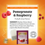 Twinings Pomegranate & Raspberry Herbal Tea Individually Wrapped Bags, 100 Count, Naturally Caffeine-Free
