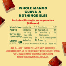 Organic Mango and Guava Whole Fruit Gummies, Non GMO, Vegan, Shelf Stable