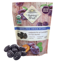 Sunny Fruit Soft Organic Pitted Prunes, 2.5 Pound Bulk Bag