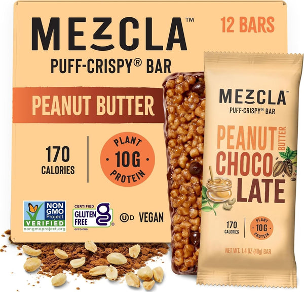Mezcla Puff-Crispy Plant Based Protein Bars Variety Pack
