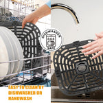 Air Fryer Replacement Tray for Instant Pot Vortex 6 in 1 6 QT Gourmia GAF735 6 QT, Original Air Fryer Accessories Grill Pan Plate Crisper Plate Rack Parts,Dishwasher Safe