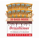 Mini flavored rice cakes in birthday cake flavor, 90 calories per bag, vegan and gluten free