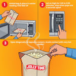 Jolly Time The Big Cheez Cheddar Cheese Microwave Popcorn 3.2oz Sharing Bag 3 Bags Per Carton